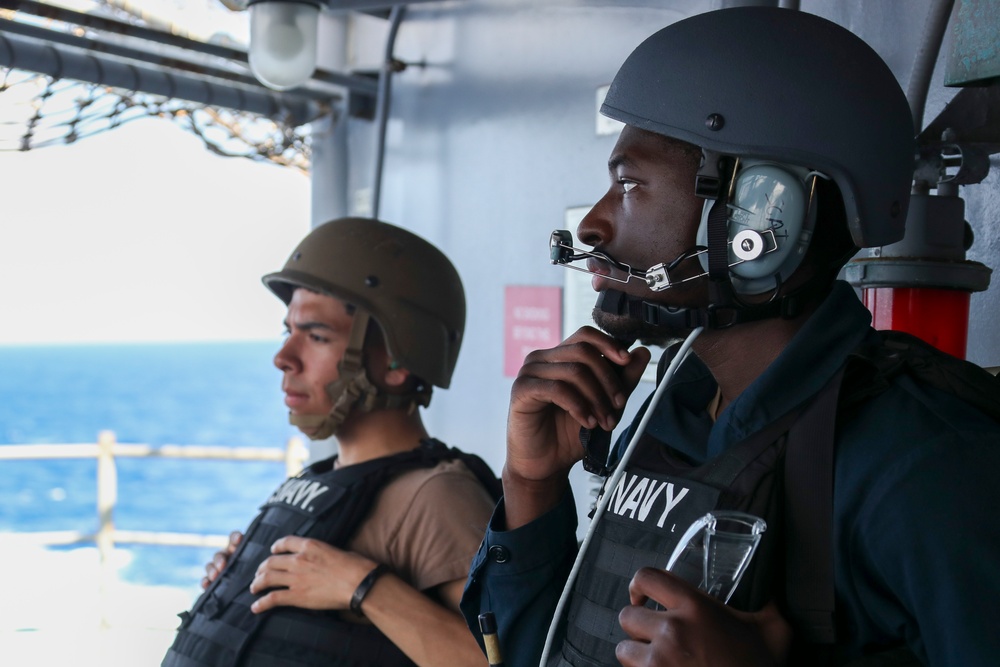 USS Tripoli Conducts A SCAT Drill