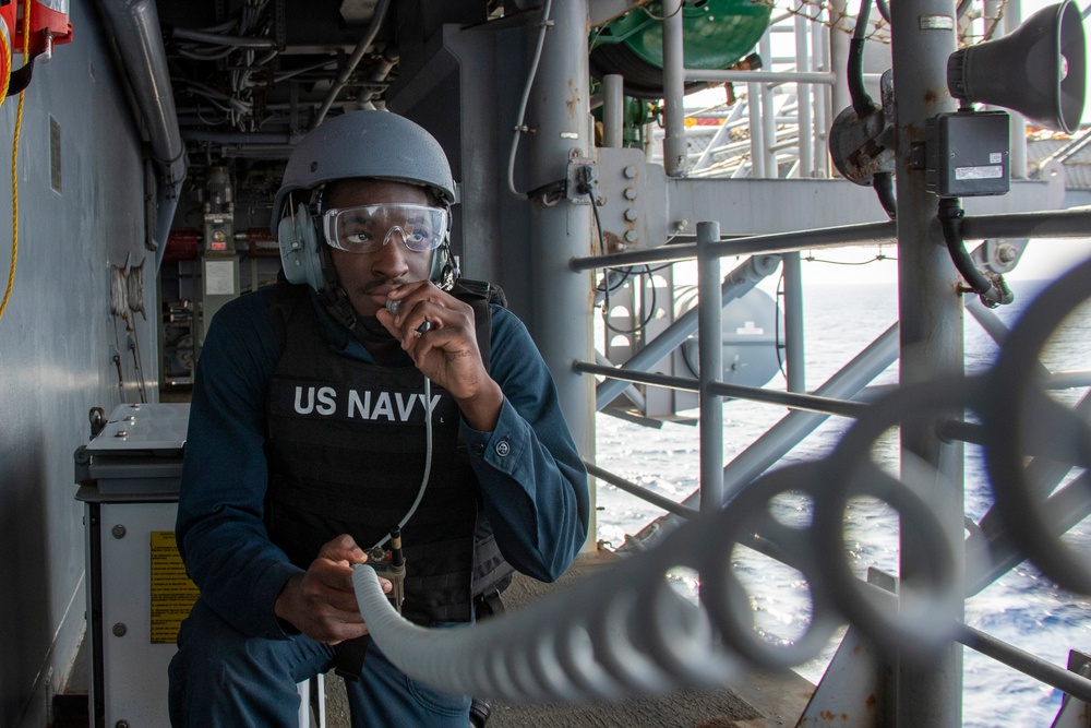 USS Tripoli Conducts A SCAT Drill