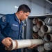 Sailors Reload Chaff Launchers Aboard USS Tripoli