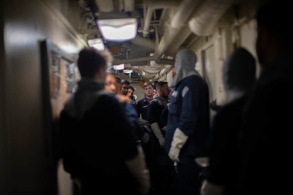 General Quarters Aboard USS Tripoli