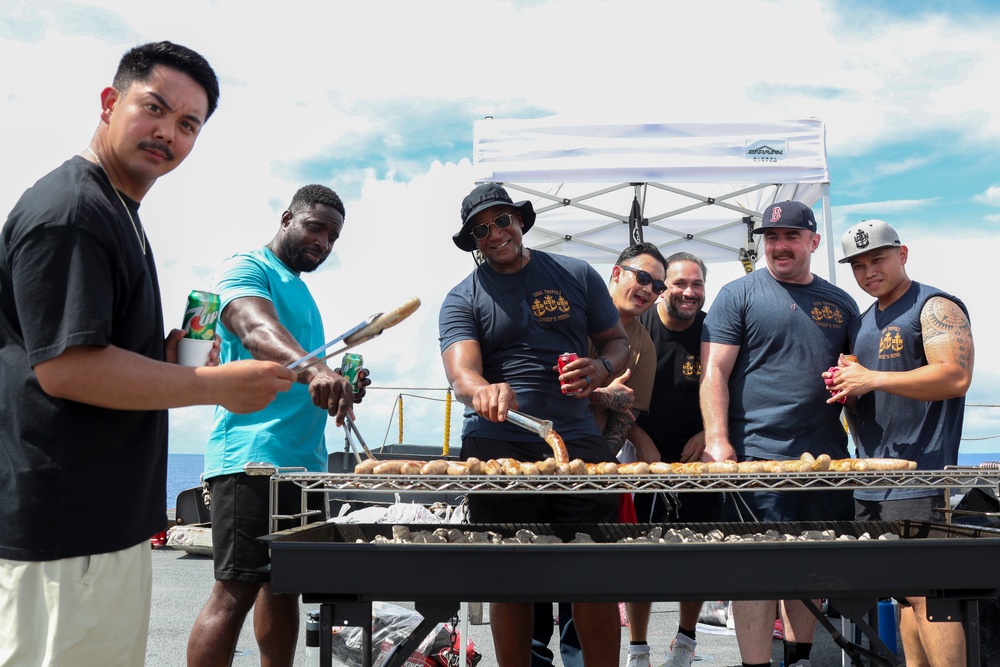 USS Tripoli holds A Steel Beach Picnic