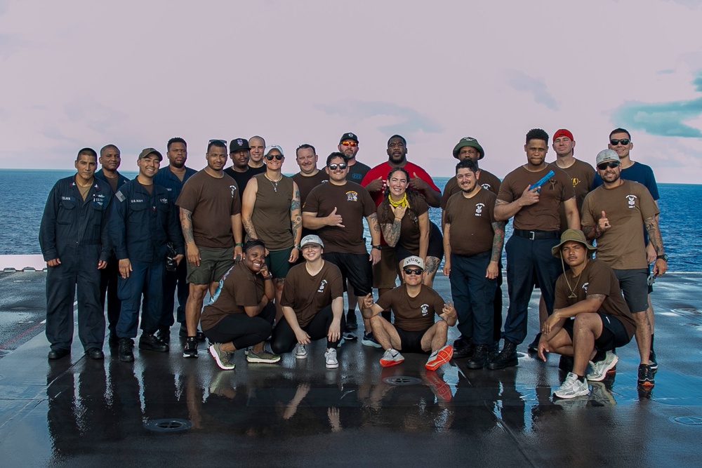 USS Tripoli holds A Steel Beach Picnic