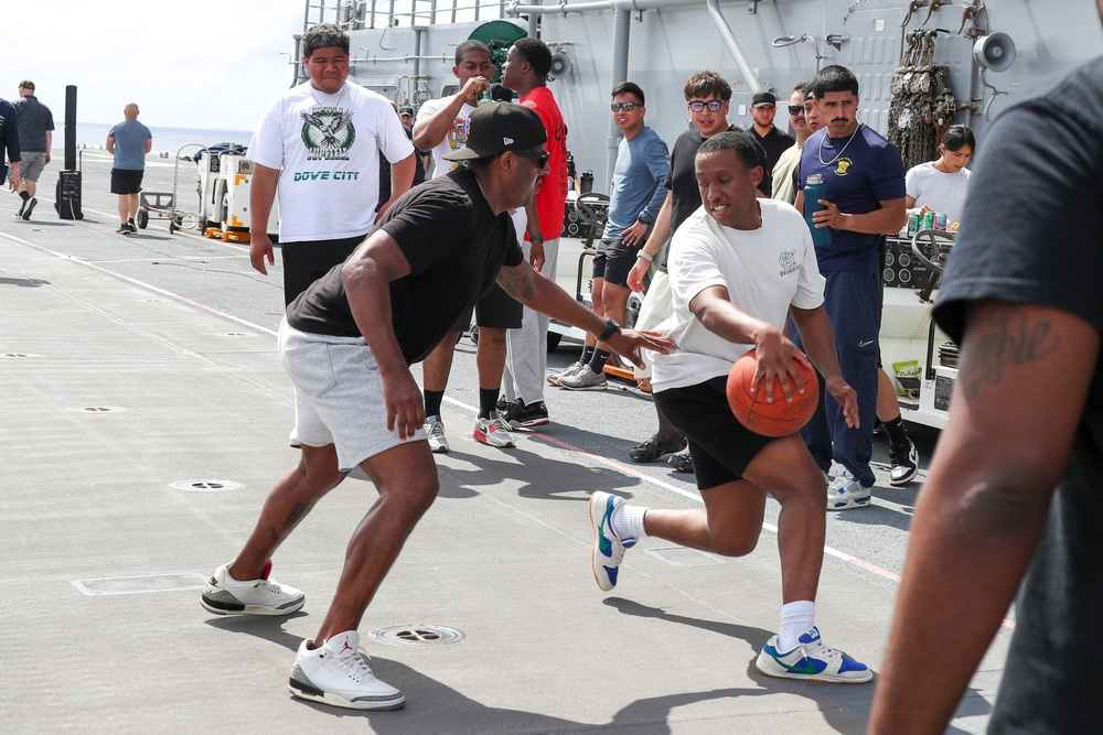 USS Tripoli holds A Steel Beach Picnic