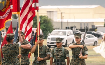 HQBN Conducts Change of Command Ceremony at MCBH
