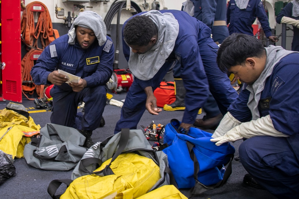 USS Tripoli Conducts General Quarters