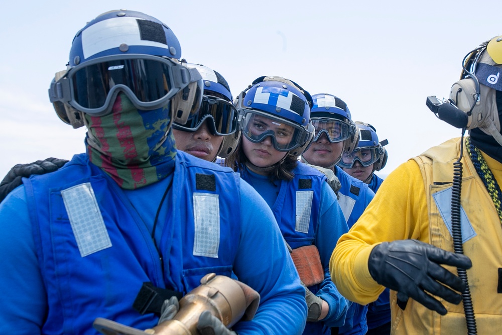 USS Tripoli Conducts General Quarters Drill