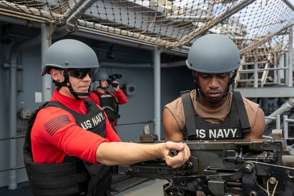 USS Tripoli Conducts General Quarters Drill