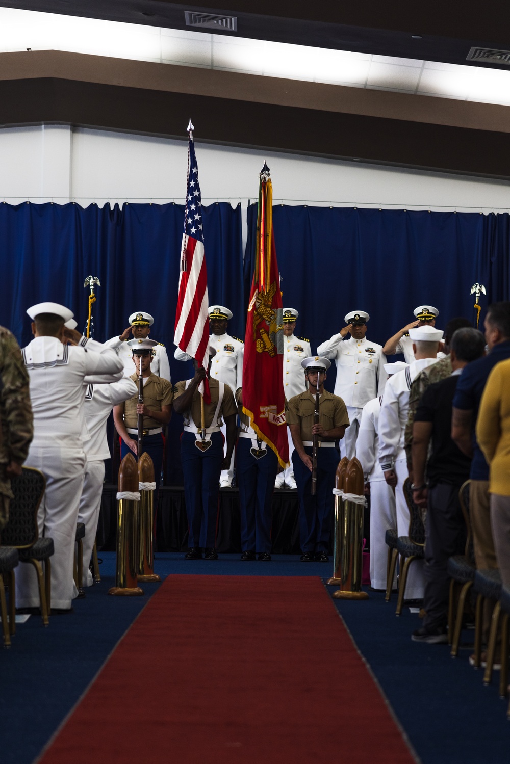NCTS Guam change of command ceremony