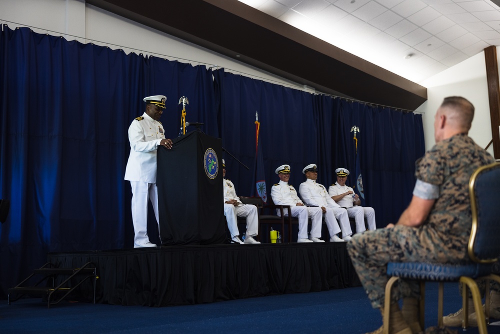NCTS Guam change of command ceremony