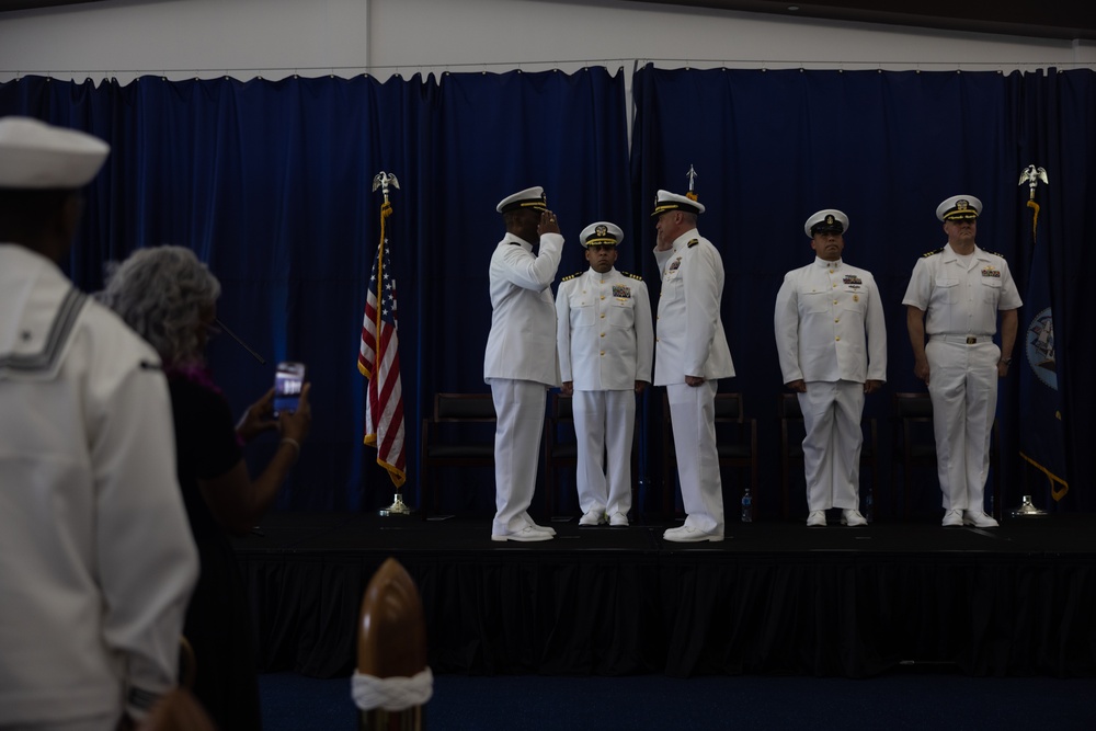 NCTS Guam change of command ceremony