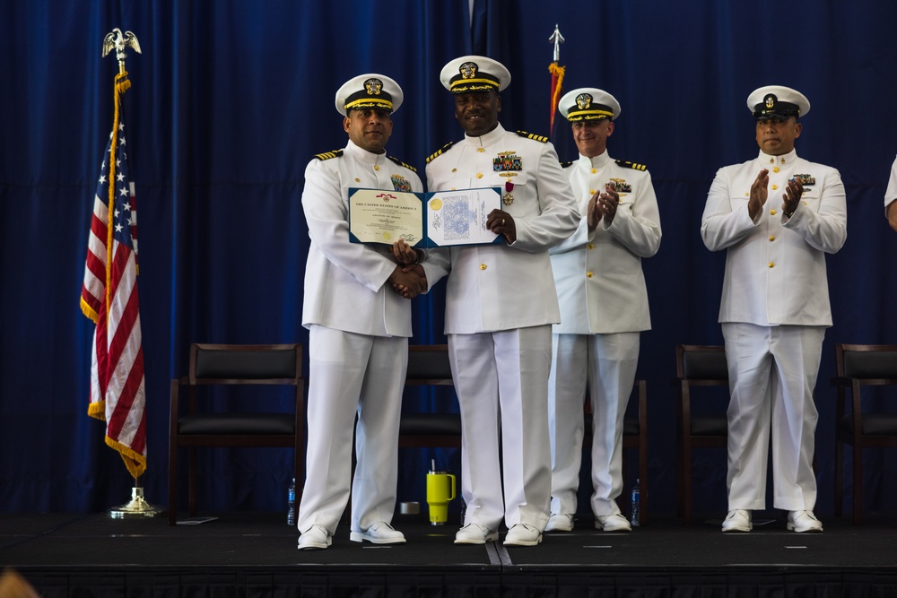 NCTS Guam change of command ceremony