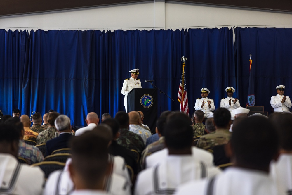 NCTS Guam change of command ceremony