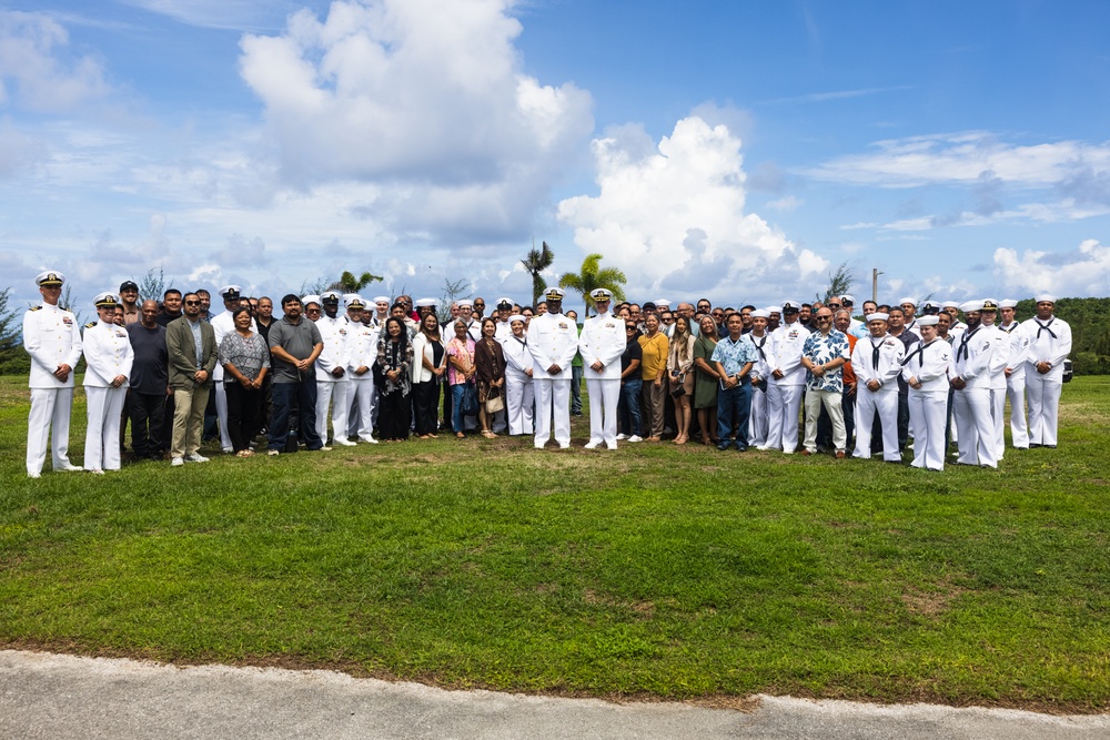 NCTS Guam change of command ceremony