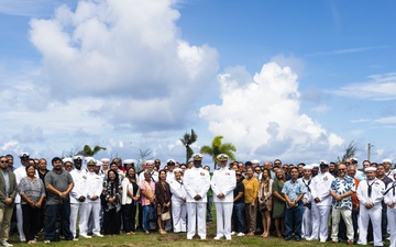 NCTS Guam change of command ceremony