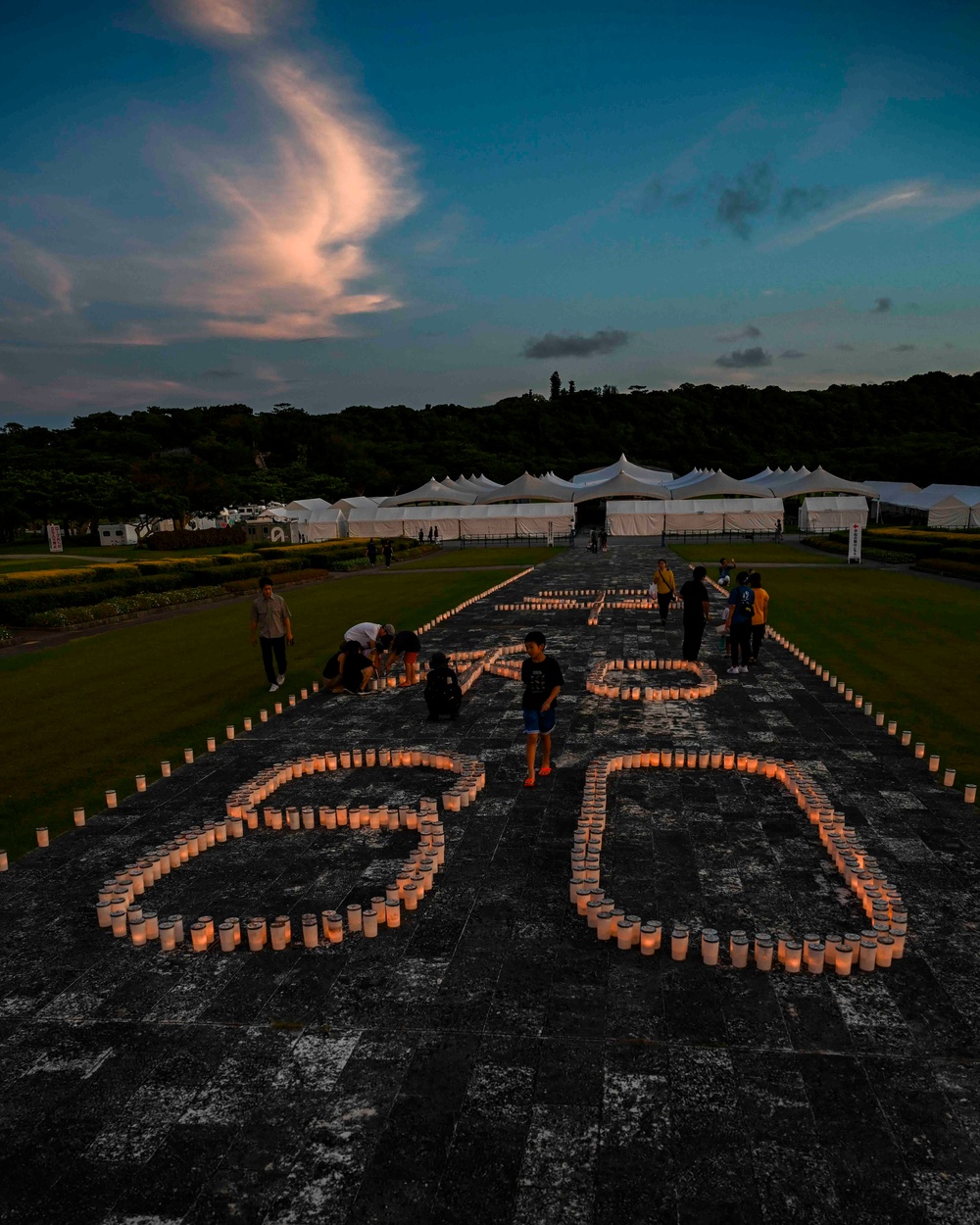 Okinawa Peace Memorial Park Candle Lighting