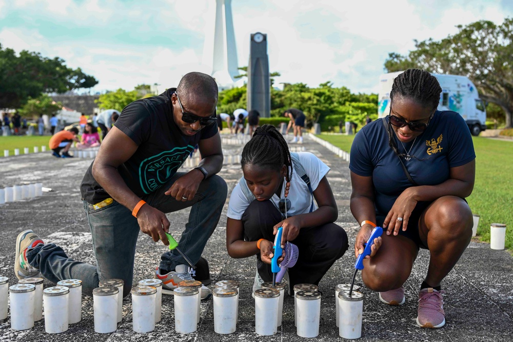 Okinawa Peace Memorial Park Candle Lighting