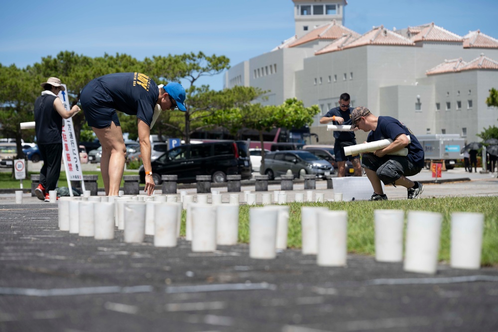 Okinawa Peace Memorial Park Candle Lighting