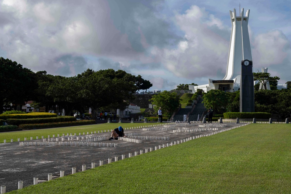 Okinawa Peace Memorial Park Candle Lighting