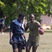 MRF-D 25.3: Marines and Sailors coach a flag football team from Darwin Middle School