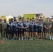 MRF-D 25.3: Marines and Sailors coach a flag football team from Darwin Middle School
