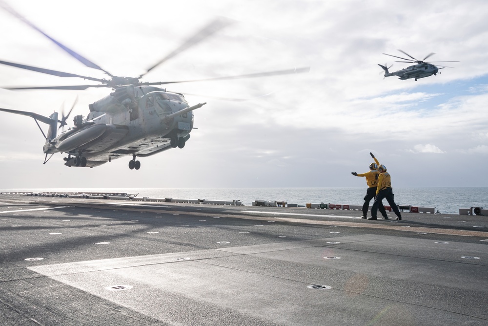 USS America (LHA 6) Conducts Flight Operations