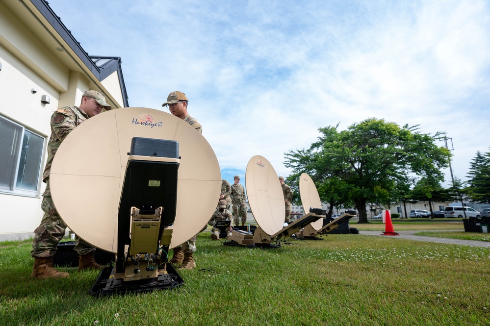 35th CS Tests Hawkeye III Lite Satellite System at Misawa