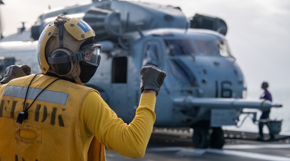 USS America (LHA 6) Conducts Flight Operations