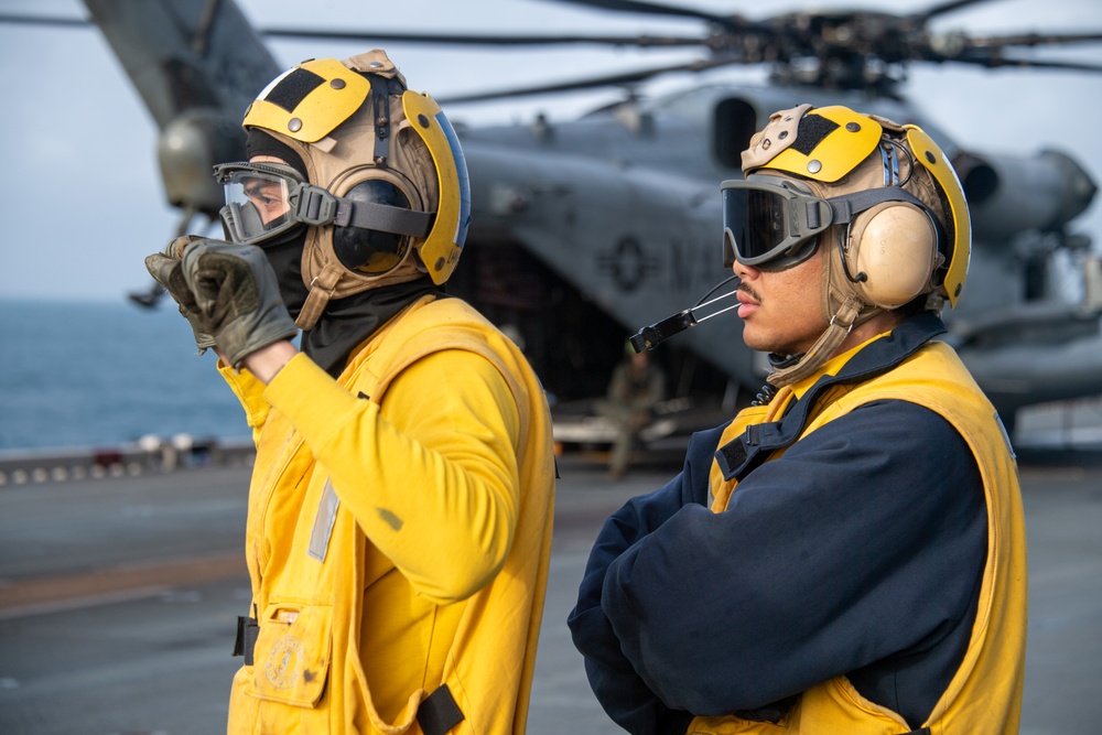 USS America (LHA 6) Conducts Flight Operations