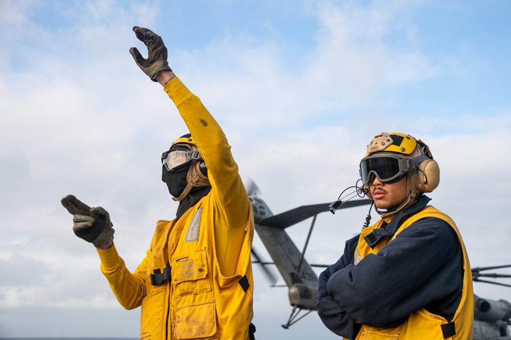 USS America (LHA 6) Conducts Flight Operations