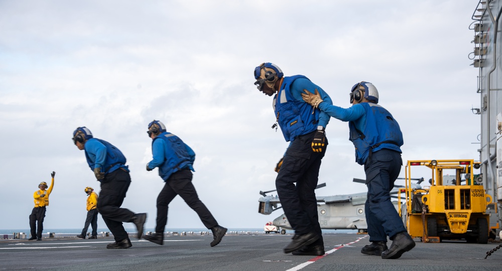 USS America (LHA 6) Conducts Flight Operations