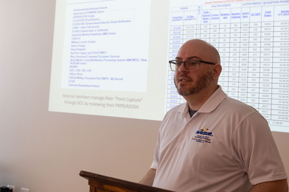 U.S. Navy Reserve Transition Brief at NAS Sigonella
