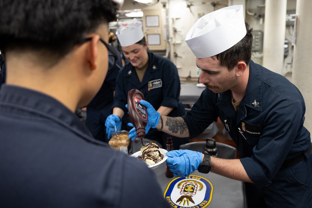 Ice Cream Social Aboard USS Curtis Wilbur (DDG 54)