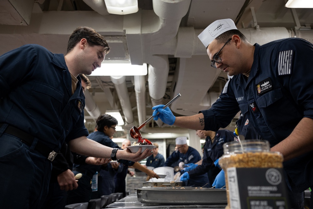Ice Cream Social Aboard USS Curtis Wilbur (DDG 54)
