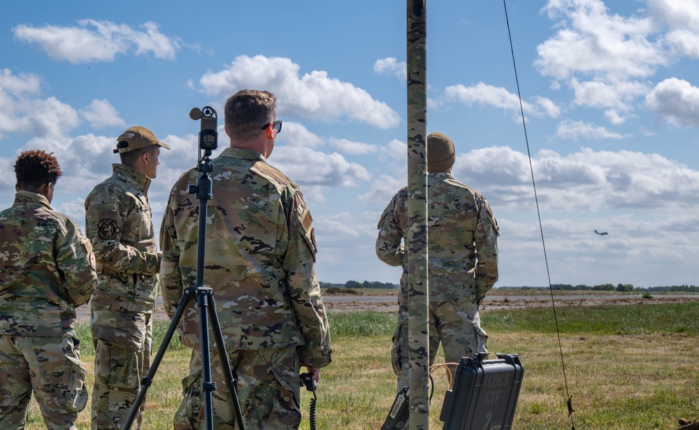 435th AGOW, RAF Aircraft conduct first joint landing zone coordination