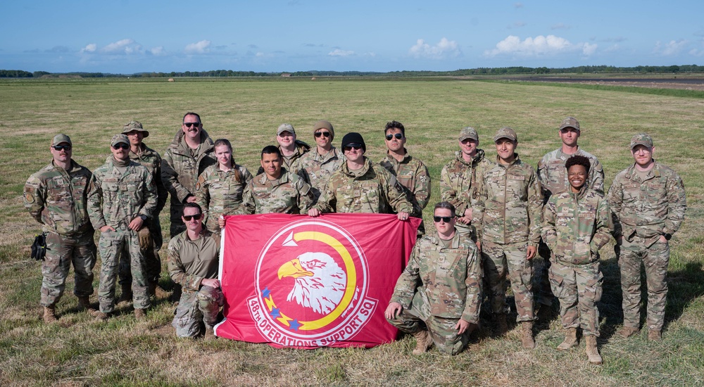 435th AGOW, RAF Aircraft conduct first joint landing zone coordination