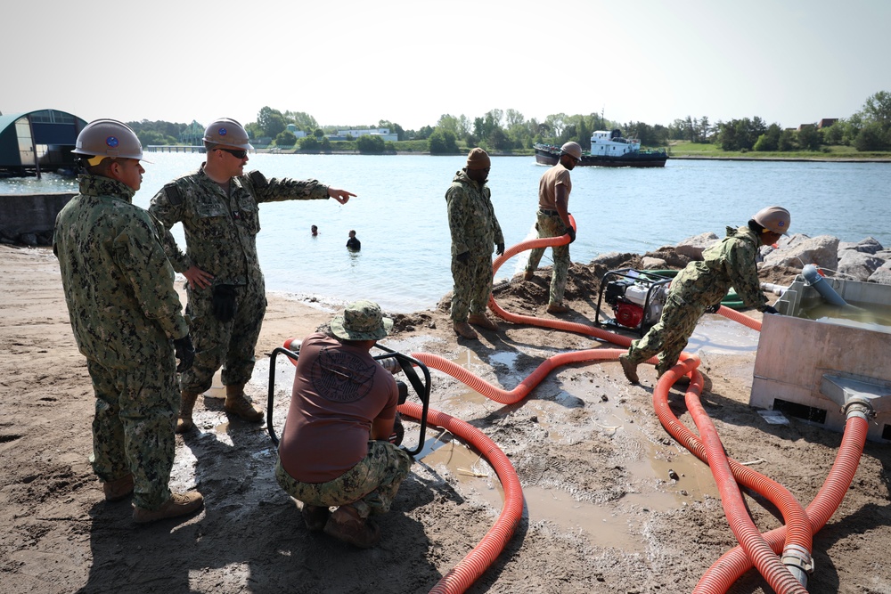 Seabees, Marines Prep Baltic Beachhead for Innovative Matting System During BALTOPS25
