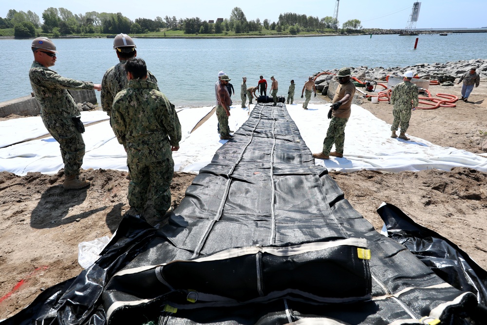 Seabees, Marines Prep Baltic Beachhead for Innovative Matting System During BALTOPS25
