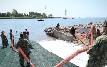 Seabees, Marines Prep Baltic Beachhead for Innovative Matting System During BALTOPS25