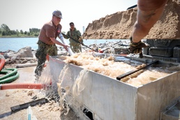 Seabees, Marines Prep Baltic Beachhead for Innovative Matting System During BALTOPS25