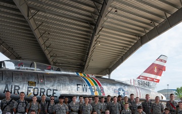 Civil Air Patrol cadets visit the 122nd Fighter Wing