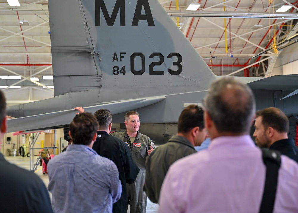 104th Fighter Wing holds base tour for Young Presidents Organization local business owners, bolsters community engagement