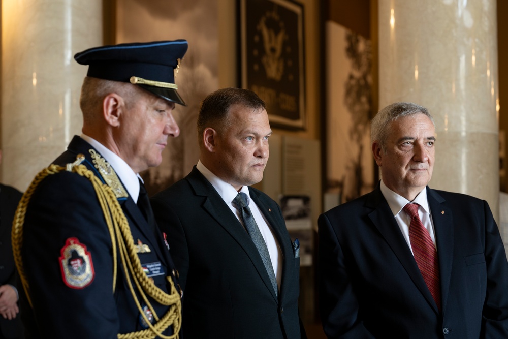 Hungarian National Assembly Chairman of the National Security Committee Zoltán Sas Visits ANC