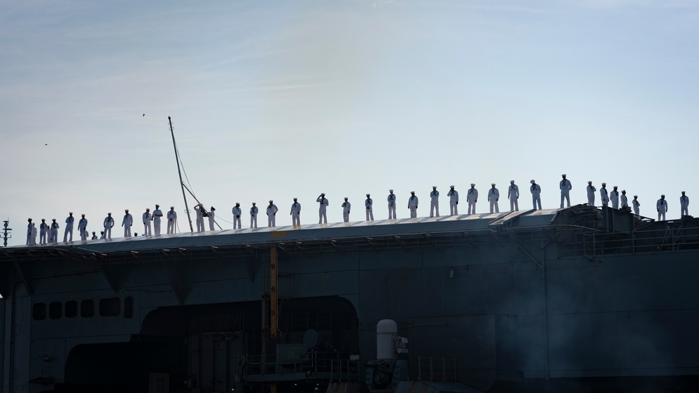 USS Gerald R. Ford Departs Naval Station Norfolk for Scheduled Deployment