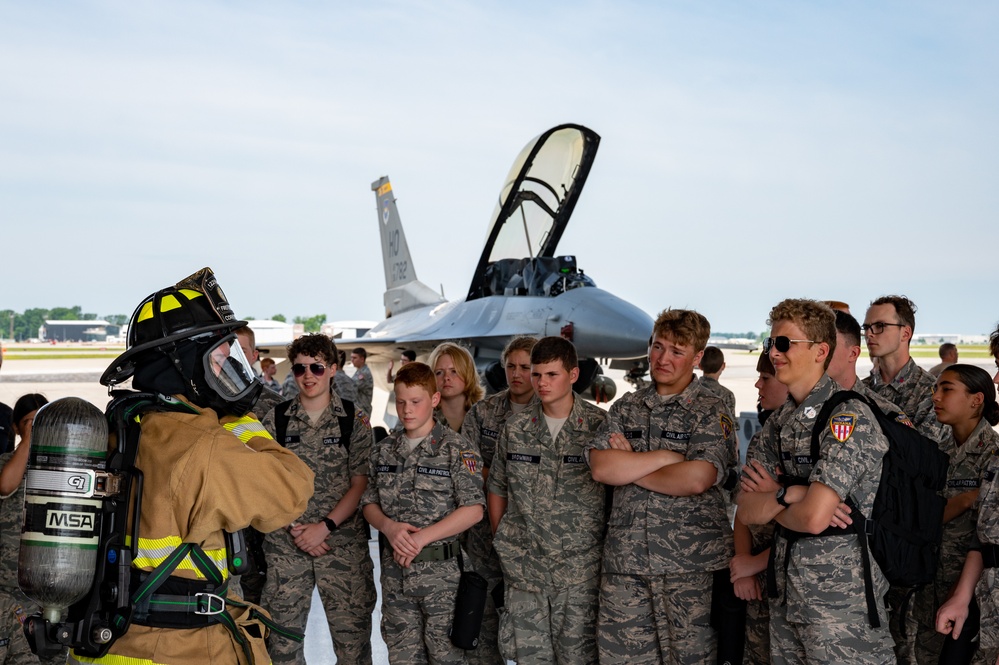 Civil Air Patrol cadets visit 122nd Fighter Wing