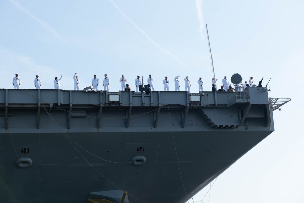 USS Gerald R. Ford (CVN 78) Departs Naval Station Norfolk