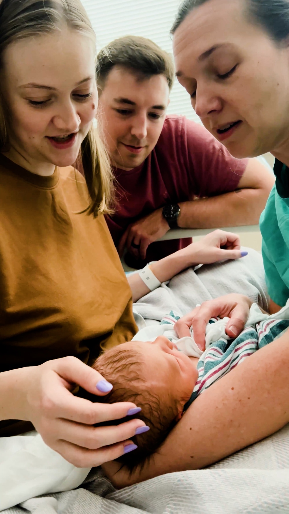 First-Time Mom Gives Birth at Winn After Original Plan Falls Through, Has Emotional Experience