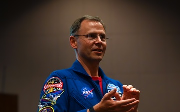 USSF Guardian and Crew-9 Commander Col. Nick Hague talks resilience at VSFB