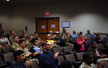 USSF Guardian and Crew-9 Commander Col. Nick Hague talks resilience at VSFB