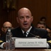 Acting Chief of Naval Operations Admiral Jim Kilby provides testimony at a Senate Appropriations Subcommittee on Defense hearing on the posture of the Department of the Navy in review of the Defense Authorization Request for Fiscal Year 20226.