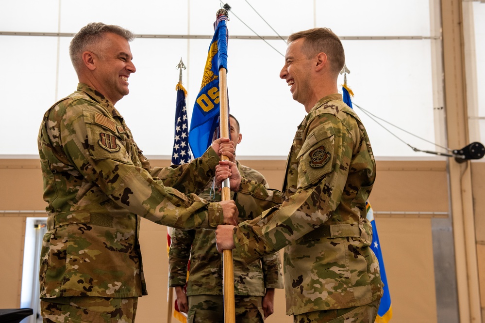 60th OSS change of command ceremony